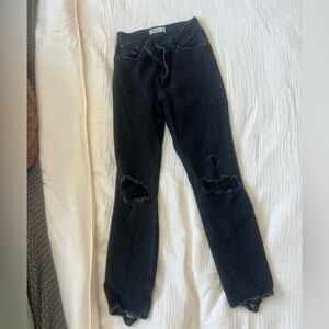 Abercrombie ankle straight ultra high rise